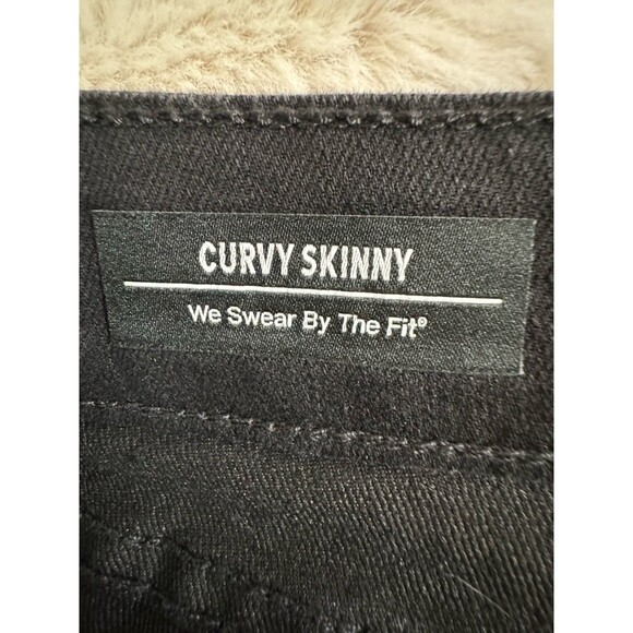 NEW Torrid Curvy Skinny Ankle Jeans Stretch Black Plus Size 18 Regular Dark Wash - Picture 8 of 11